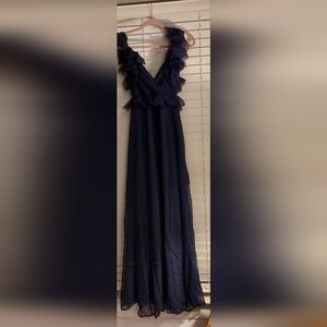 Lulu's Navy Blue Maxi Dress